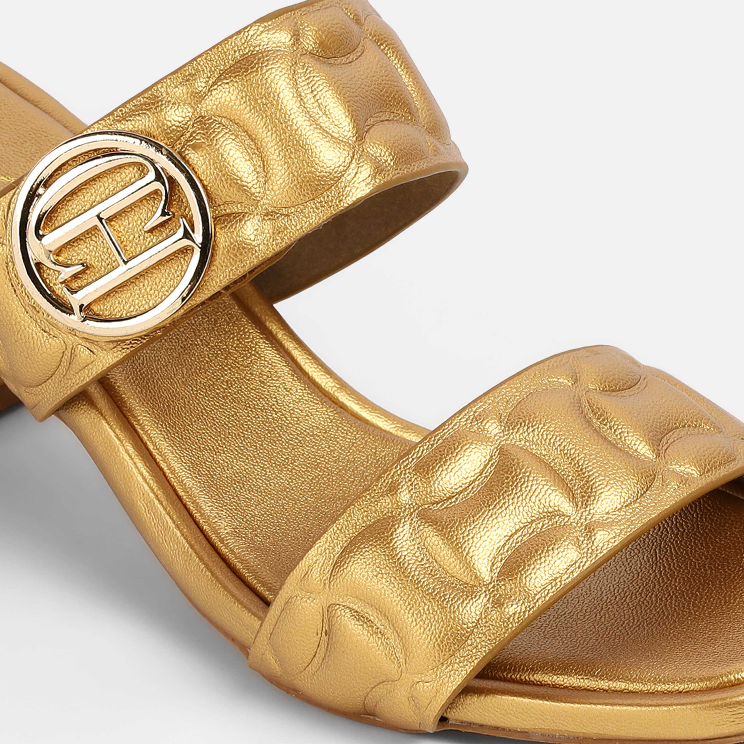 Cheemo Women Antic-gold Casual Slip Ons (SKU: 92-209-28-37)