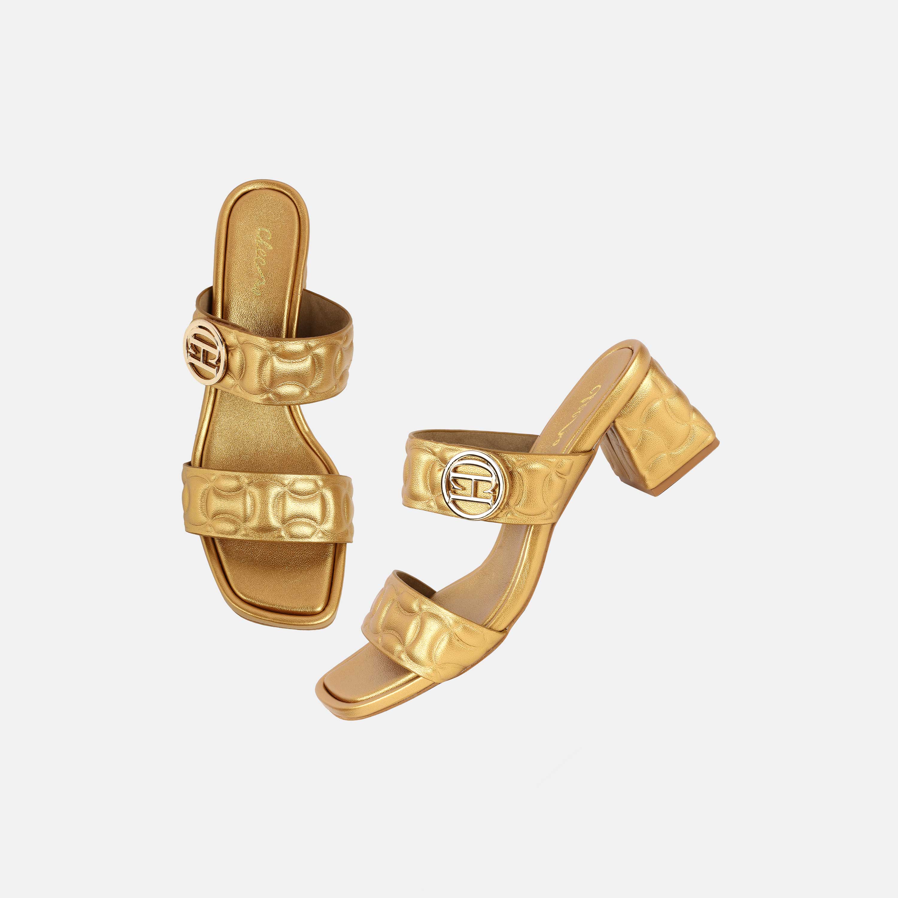 Cheemo Women Antic-gold Casual Slip Ons (SKU: 92-209-28-37)