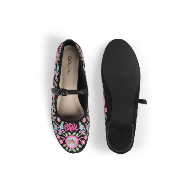 Cheemo Women Black Casual Ballerinas (SKU: 92-213-11-37)