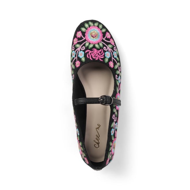 Cheemo Women Black Casual Ballerinas (SKU: 92-213-11-37)