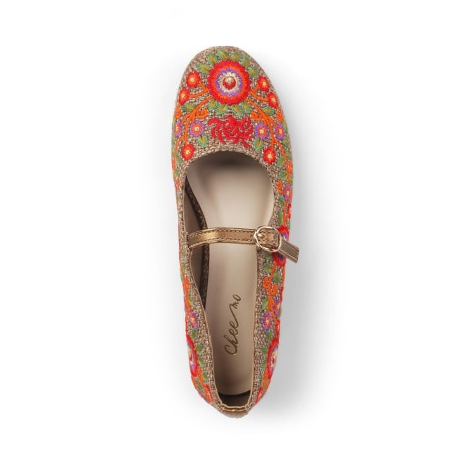 Cheemo Women Antic-gold Casual Ballerinas (SKU: 92-213-28-37)