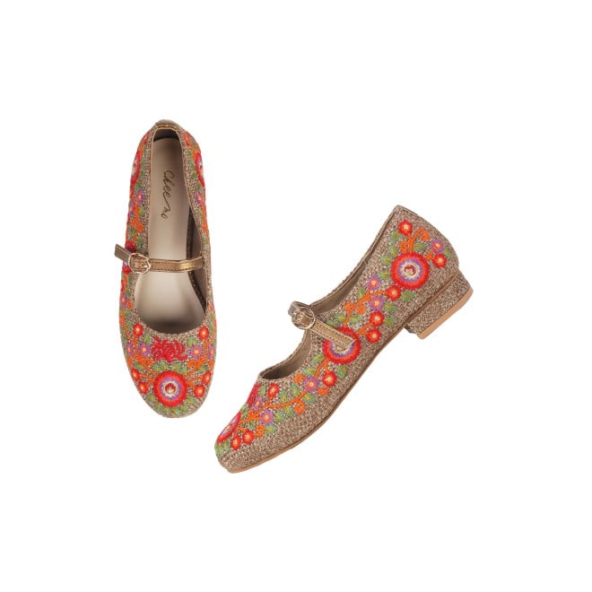 Cheemo Women Antic-gold Casual Ballerinas (SKU: 92-213-28-37)