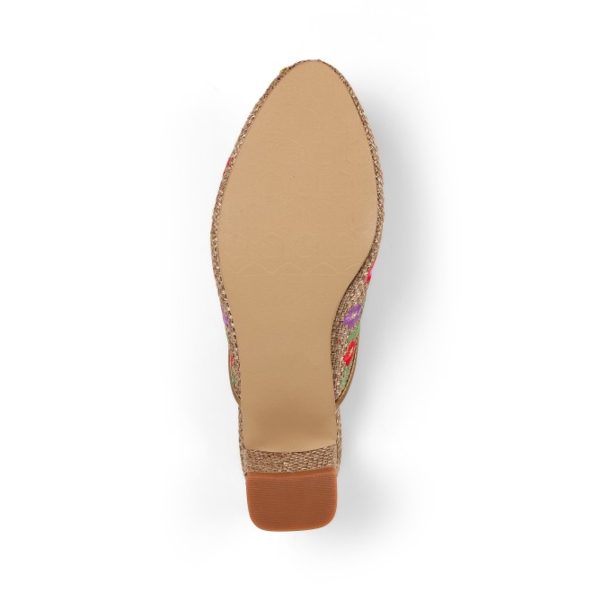 Cheemo Women Antic-gold Ethnic Slip Ons (SKU: 92-214-28-37)