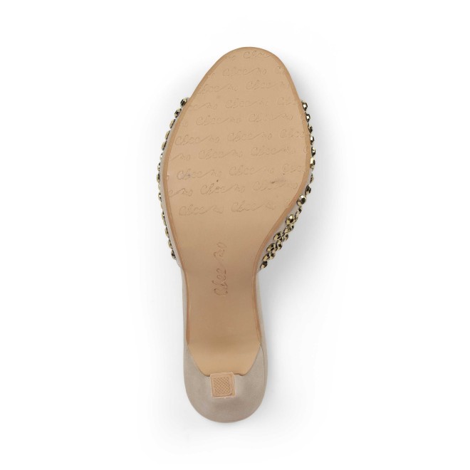 Cheemo Women Antic-gold Party Slip Ons (SKU: 92-215-28-36)