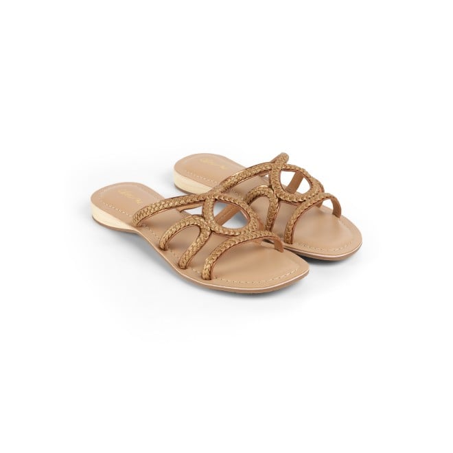 Cheemo Women Bronze Casual Slip Ons (SKU: 92-225-46-36)