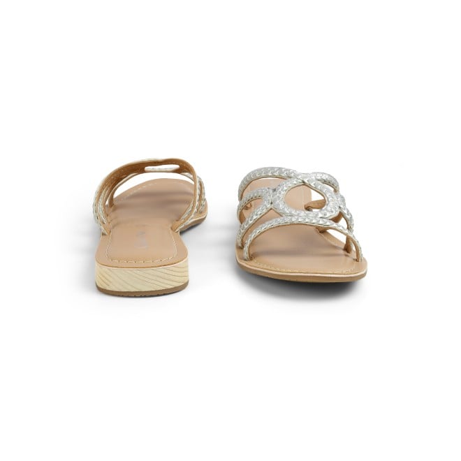 Cheemo Women Silver Casual Slip Ons (SKU: 92-225-27-36)