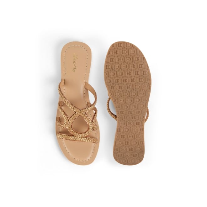 Cheemo Women Bronze Casual Slip Ons (SKU: 92-225-46-36)