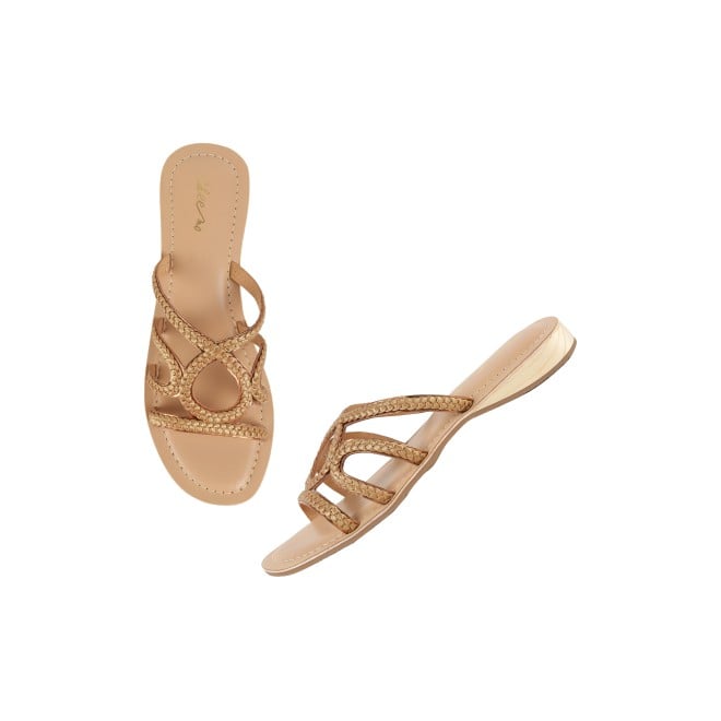 Cheemo Women Bronze Casual Slip Ons (SKU: 92-225-46-36)