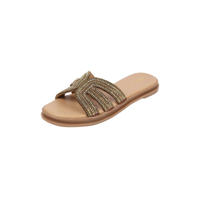 Cheemo Women Antic-gold Casual Slippers (SKU: 92-226-28-37)