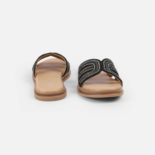 Cheemo Women Black Casual Slippers (SKU: 92-226-11-37)