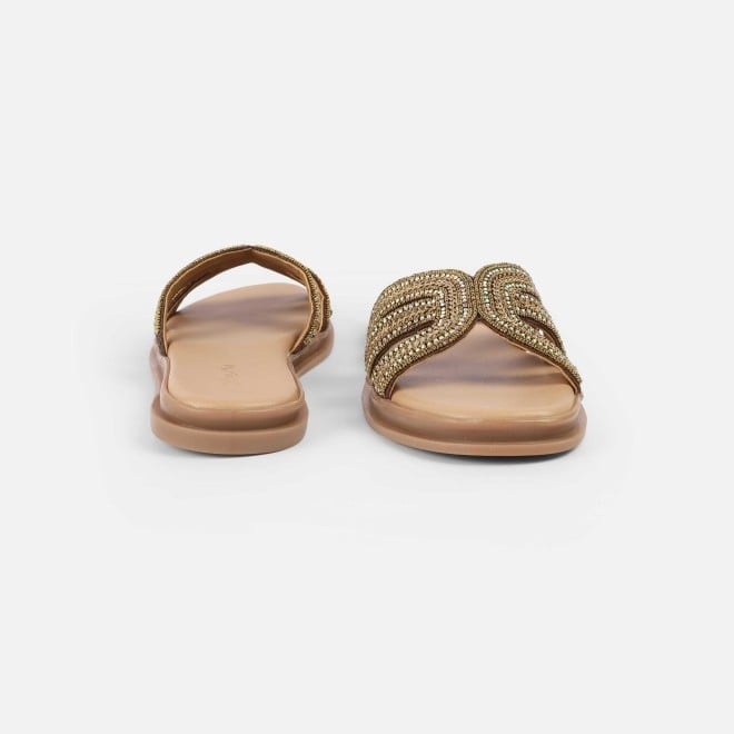 Cheemo Women Antic-gold Casual Slippers (SKU: 92-226-28-37)