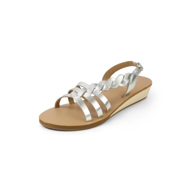 Cheemo Women Silver Casual Sandals (SKU: 92-227-27-37)