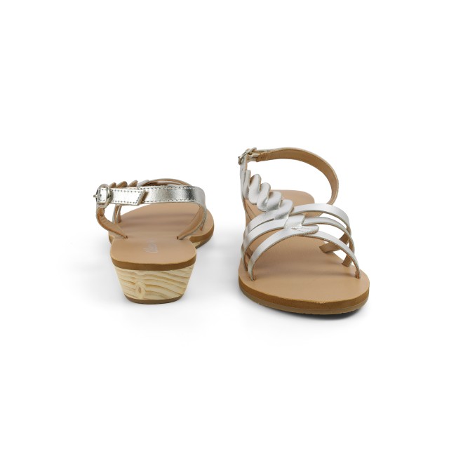 Cheemo Women Silver Casual Sandals (SKU: 92-227-27-37)