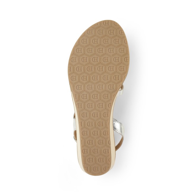 Cheemo Women Silver Casual Sandals (SKU: 92-227-27-37)
