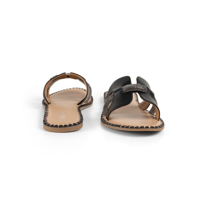 Cheemo Women Black Casual Slip Ons (SKU: 92-229-11-36)