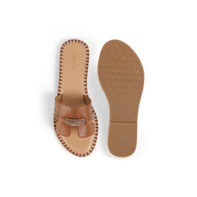 Cheemo Women Antic-gold Casual Slip Ons (SKU: 92-229-28-36)