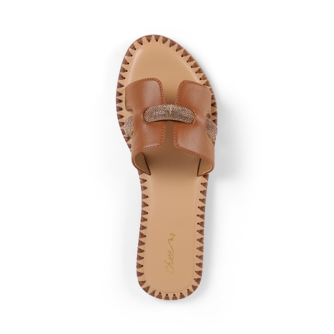 Cheemo Women Antic-gold Casual Slip Ons (SKU: 92-229-28-36)
