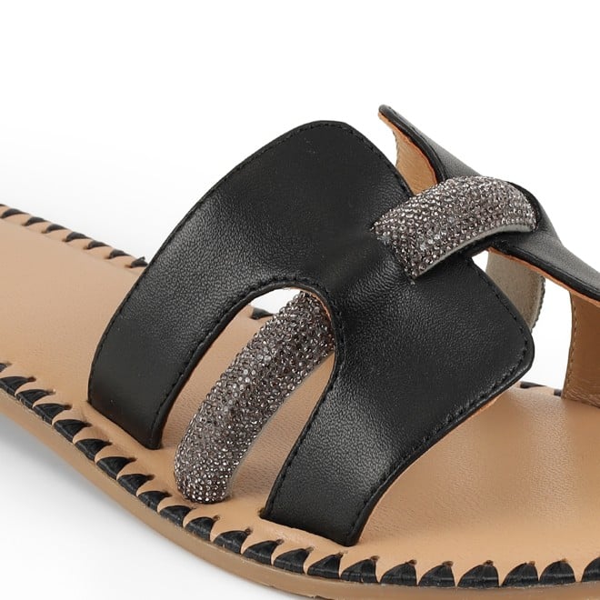 Cheemo Women Black Casual Slip Ons (SKU: 92-229-11-36)