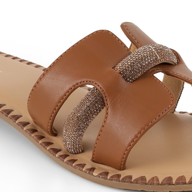 Cheemo Women Antic-gold Casual Slip Ons (SKU: 92-229-28-36)