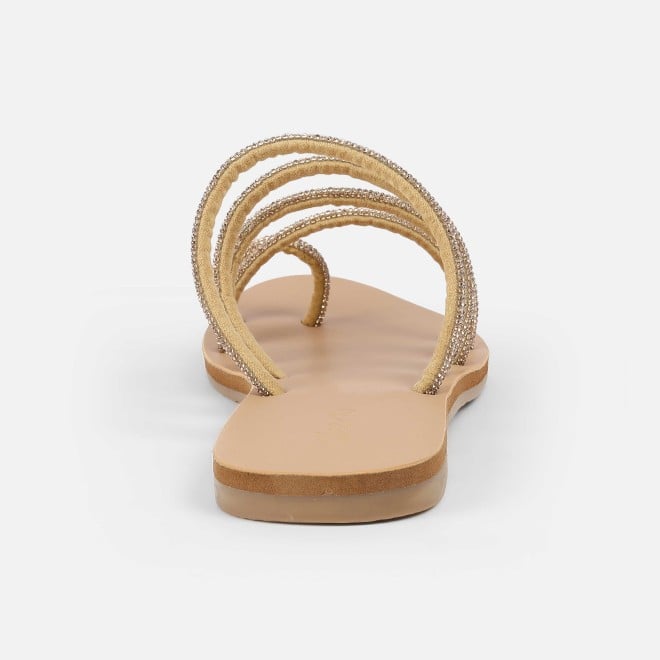 Cheemo Women Antic-gold Casual Slippers (SKU: 92-231-28-38)