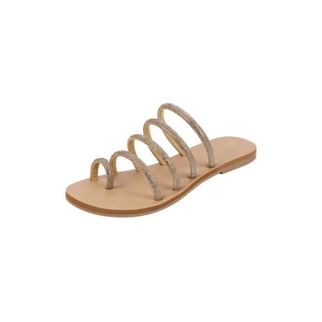 Cheemo Women Antic-gold Casual Slippers (SKU: 92-231L-28-42)