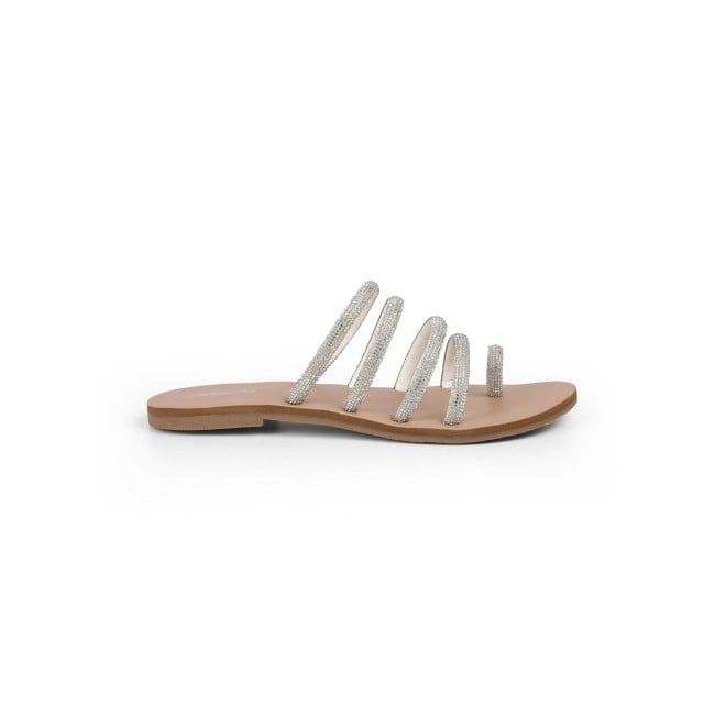 Cheemo Women Silver Casual Slippers (SKU: 92-231L-27-42)