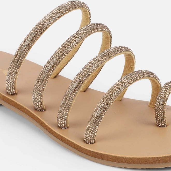 Cheemo Women Antic-gold Casual Slippers (SKU: 92-231L-28-42)