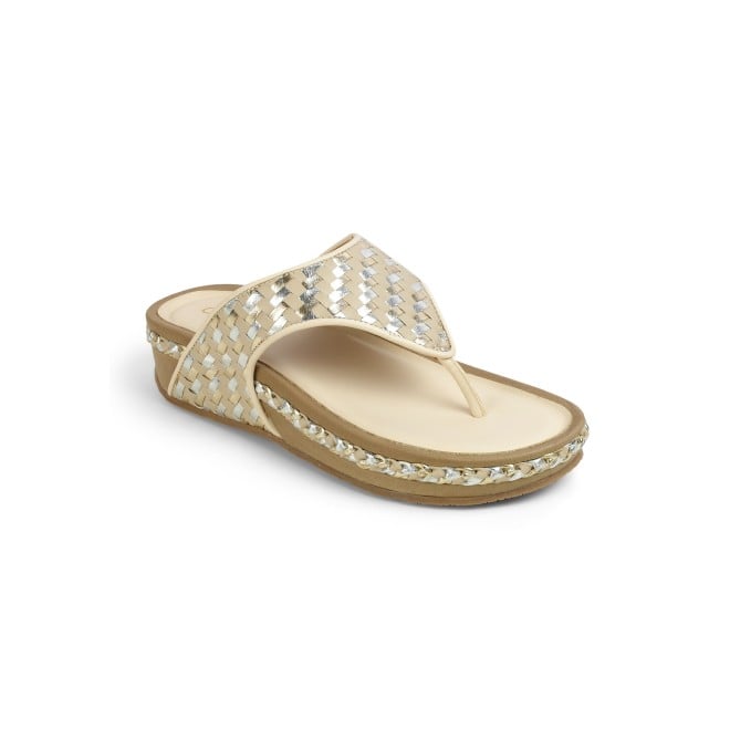 Cheemo Women Beige Casual Slippers (SKU: 92-245-20-37)