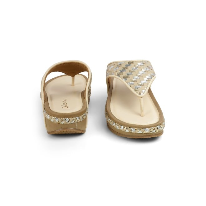 Cheemo Women Beige Casual Slippers (SKU: 92-245-20-37)