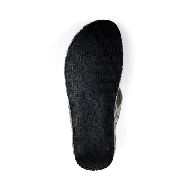 Cheemo Women Gun-metal Casual Slippers (SKU: 92-245-29-37)