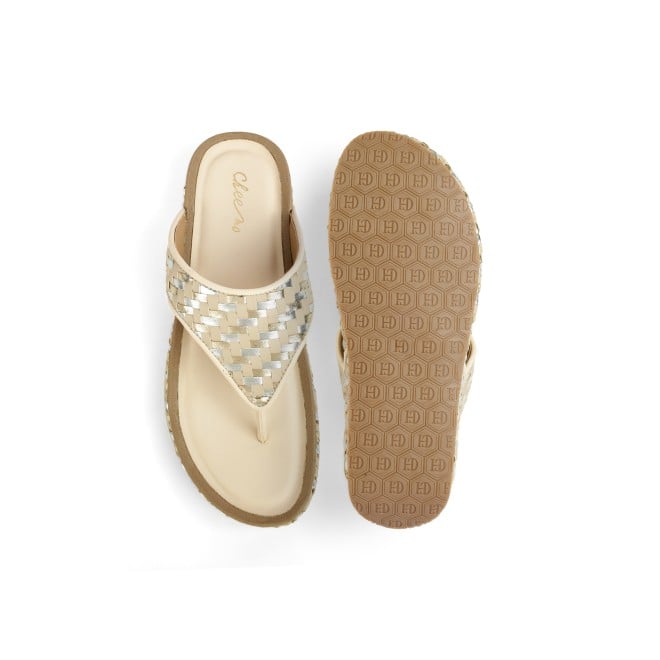 Cheemo Women Beige Casual Slippers (SKU: 92-245-20-37)
