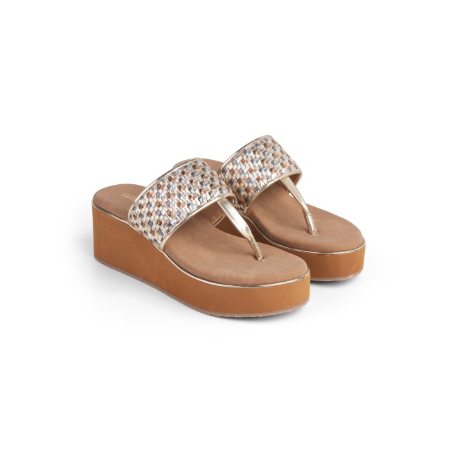 Cheemo Women Antic-gold Casual Slip Ons (SKU: 92-249-28-38)