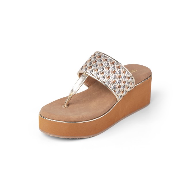 Cheemo Women Antic-gold Casual Slip Ons (SKU: 92-249-28-38)