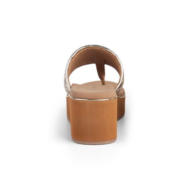 Cheemo Women Antic-gold Casual Slip Ons (SKU: 92-249-28-38)