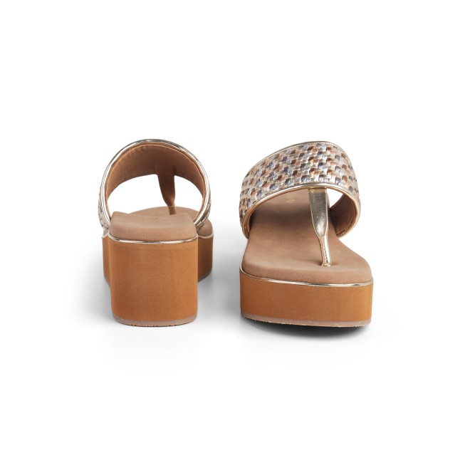 Cheemo Women Antic-gold Casual Slip Ons (SKU: 92-249-28-38)