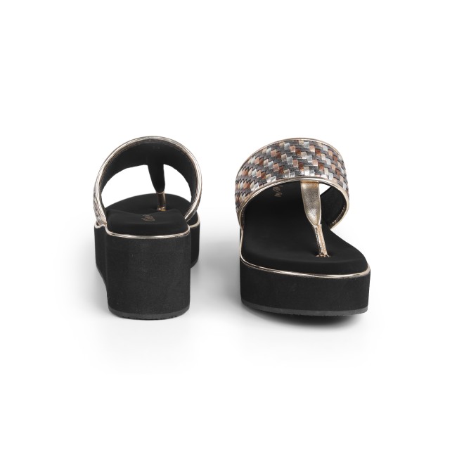 Cheemo Women Gun-metal Casual Slip Ons (SKU: 92-249-29-37)