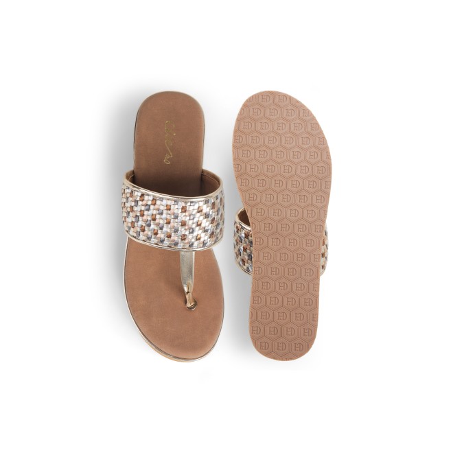 Cheemo Women Antic-gold Casual Slip Ons (SKU: 92-249-28-38)