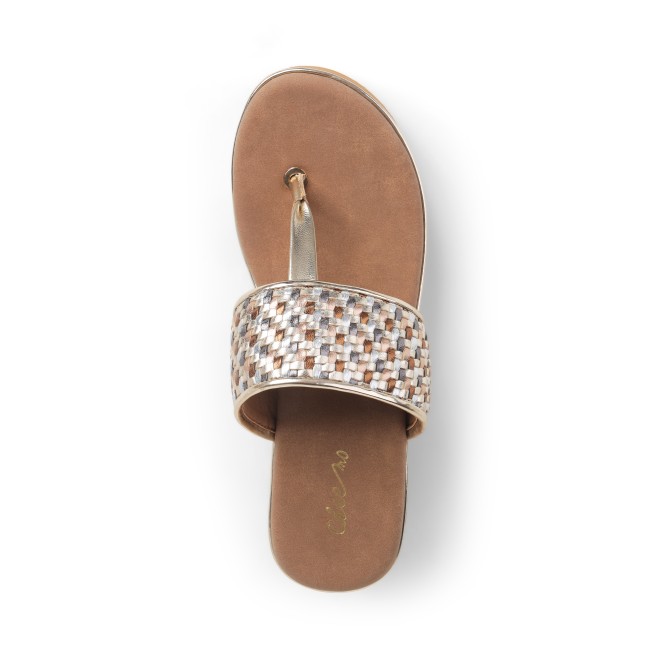 Cheemo Women Antic-gold Casual Slip Ons (SKU: 92-249-28-38)