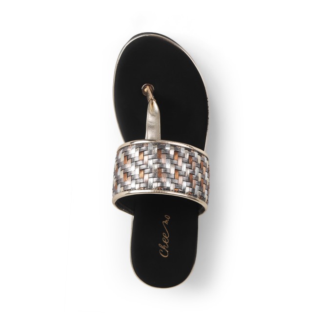 Cheemo Women Gun-metal Casual Slip Ons (SKU: 92-249-29-37)