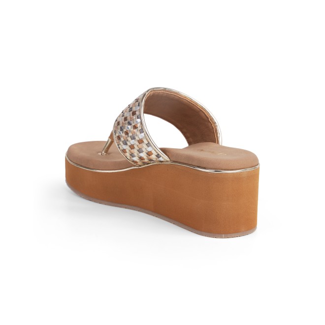 Cheemo Women Antic-gold Casual Slip Ons (SKU: 92-249-28-38)