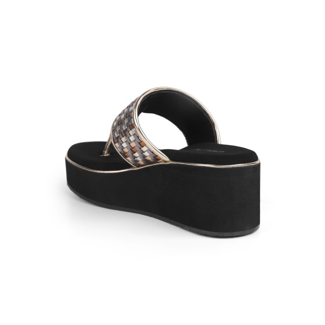 Cheemo Women Gun-metal Casual Slip Ons (SKU: 92-249-29-37)