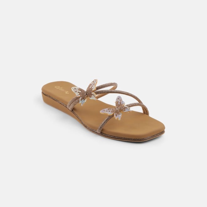 Cheemo Women Antic-gold Casual Slip Ons (SKU: 92-291-28-36)