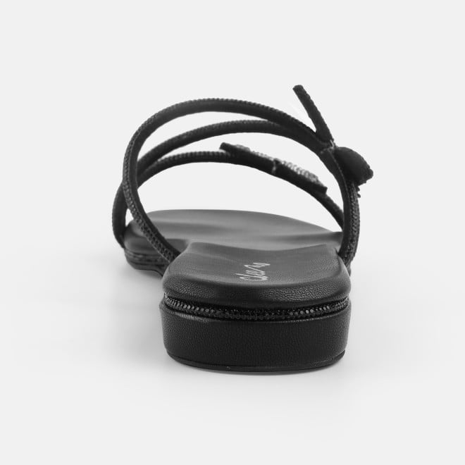 Cheemo Women Black Casual Slip Ons (SKU: 92-291-11-37)