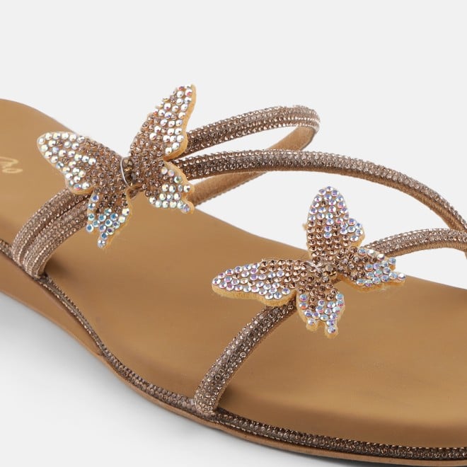 Cheemo Women Antic-gold Casual Slip Ons (SKU: 92-291-28-36)