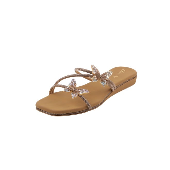 Cheemo Women Antic-gold Casual Slip Ons (SKU: 92-291L-28-42)