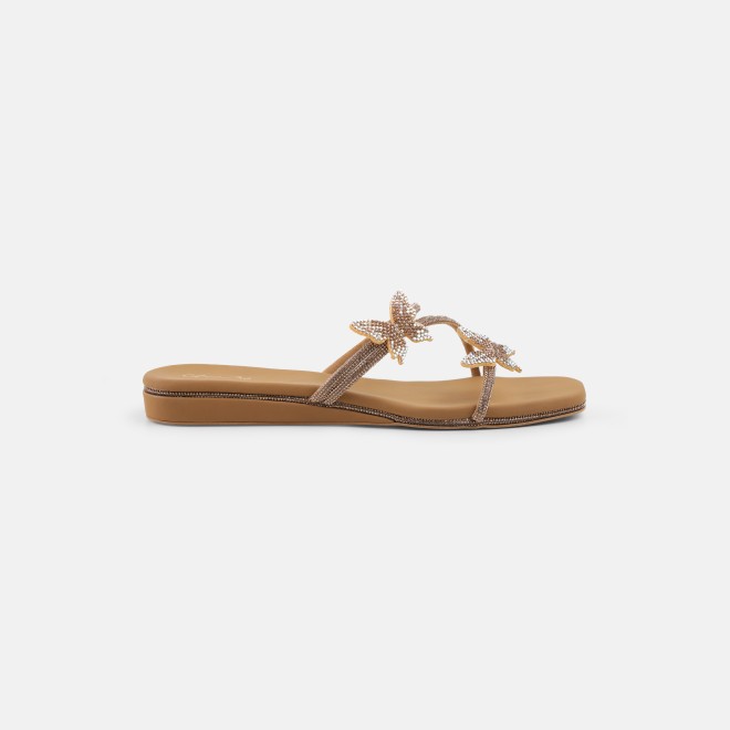 Cheemo Women Antic-gold Casual Slip Ons (SKU: 92-291L-28-42)