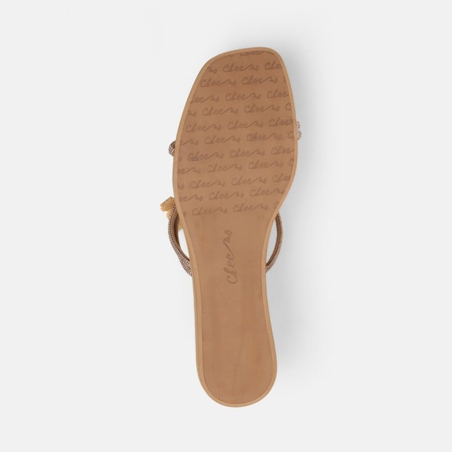 Cheemo Women Antic-gold Casual Slip Ons (SKU: 92-291L-28-42)