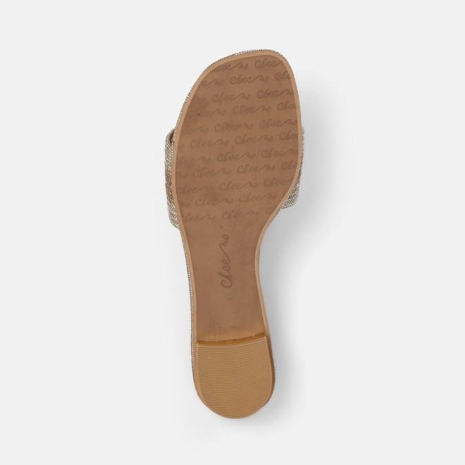 Cheemo Women Gold Casual Slip Ons (SKU: 92-301L-15-42)