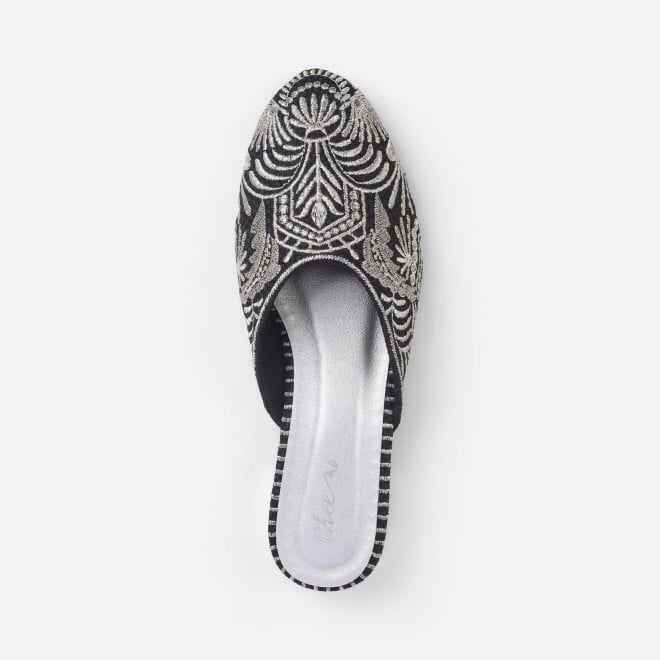 Cheemo Women Silver Wedding Slip Ons (SKU: 92-311-27-37)