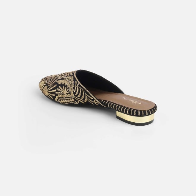 Cheemo Women Gold Wedding Slip Ons (SKU: 92-311-15-37)